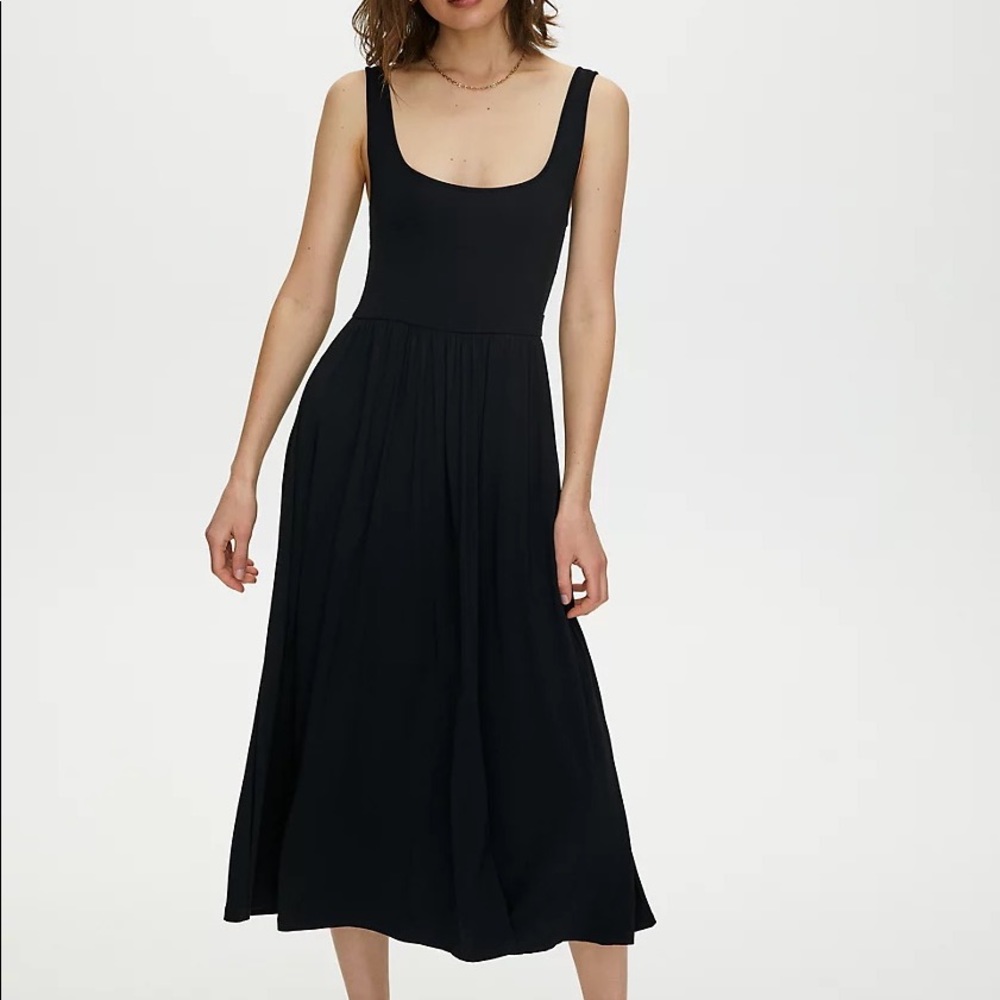Aritzia Wilfred Assonance Dress Black Size L